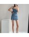 DENIM MINI CORSET DRESS